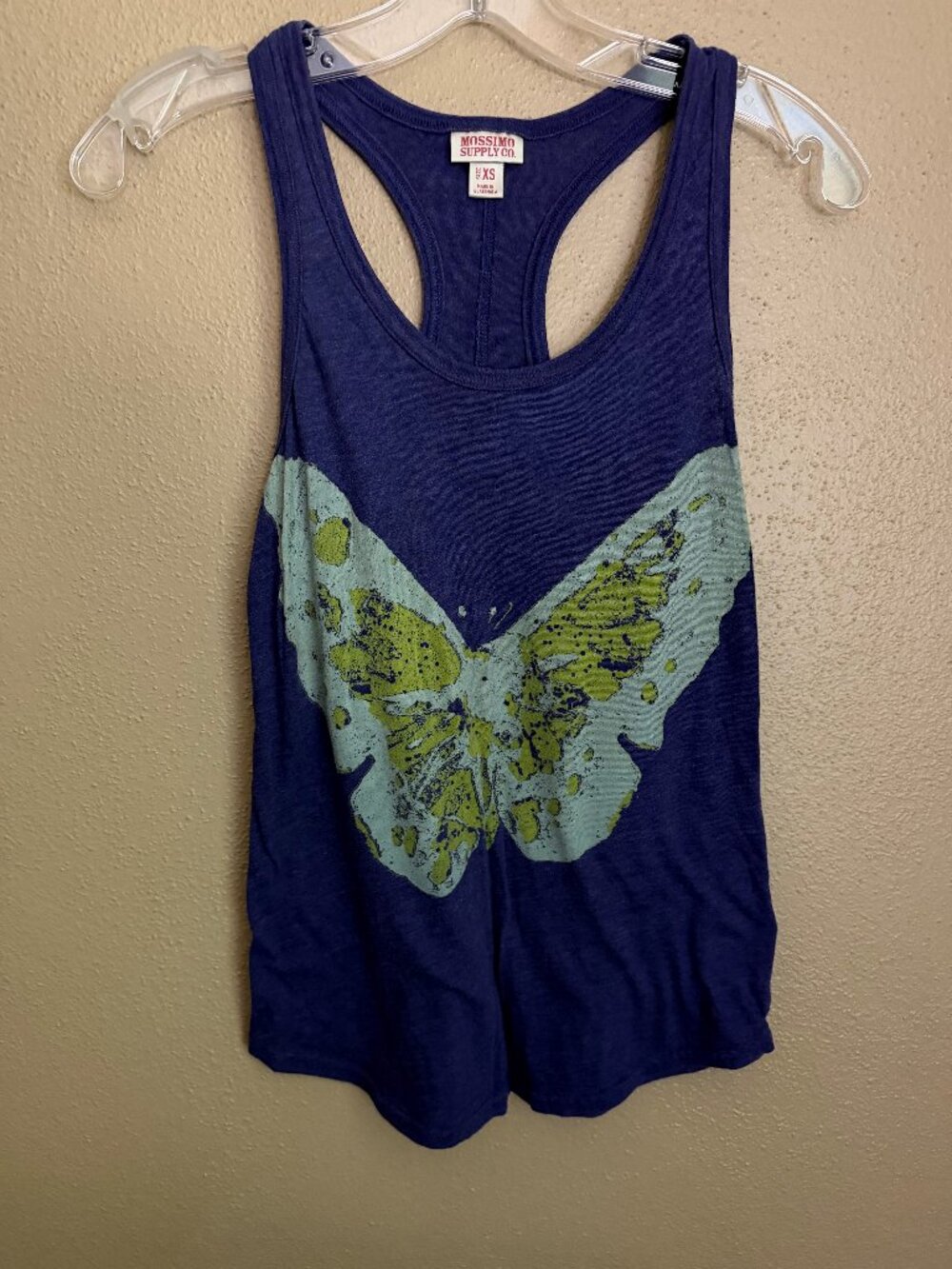 XS Mossimo Supply Co. Butterfly Racerback Tank